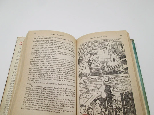 The two little orphans. Adolfo d'Ennery. Illustrated book. Bruguera, 1957