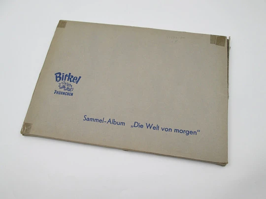 The World of Tomorrow picture cards album. Birkel. 80 colour images. Germany. 1959