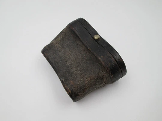 Theater and opera binoculars with case. Silver brass & black leather. Germany. 1930's Theater and opera binoculars with case. Silver brass & black leather. Germany. 1930's