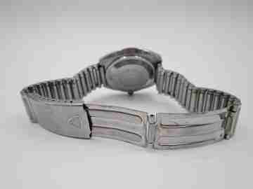 Thermidor automatic wristwatch. Calendar. Stainless steel. Bracelet. 1970's. Swiss