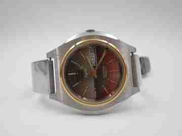 Thermidor Crystal. Automatic. Date & day. Stainless steel. Bracelet. 1970's