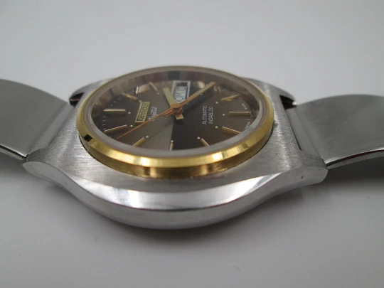 Thermidor Crystal. Automatic. Date & day. Stainless steel. Bracelet. 1970's