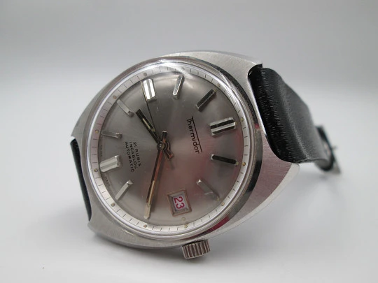 Thermidor. Automatic. Calendar. Stainless steel. 10 ATM water resistant. 1970's