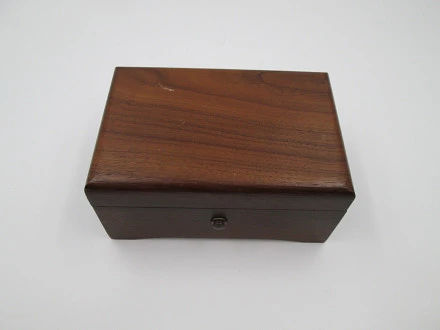 Thorens 2 Song Swiss Wind Up Music Box Wood Metal 1970s | El