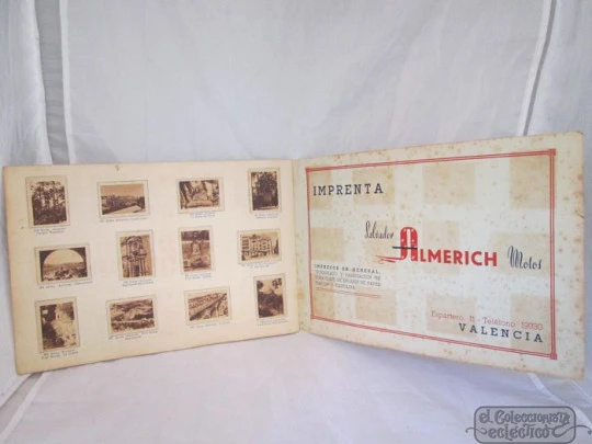 Tickets album. Valencian charity raffle. 1940. 240 black views