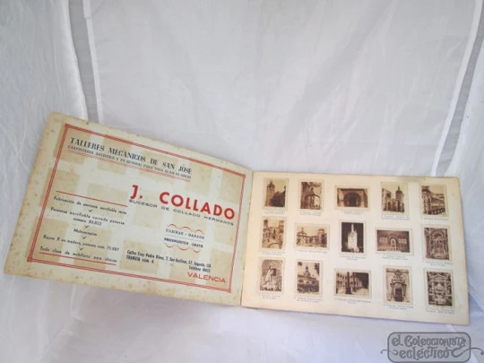 Tickets album. Valencian charity raffle. 1940. 240 black views