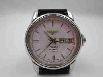 Tissot 1853 Seastar. Stainless steel. Automatic. Strap. Date & day