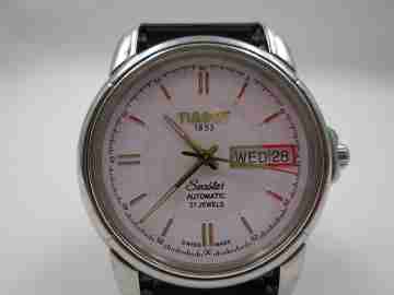 Tissot 1853 Seastar. Stainless steel. Automatic. Strap. Date & day