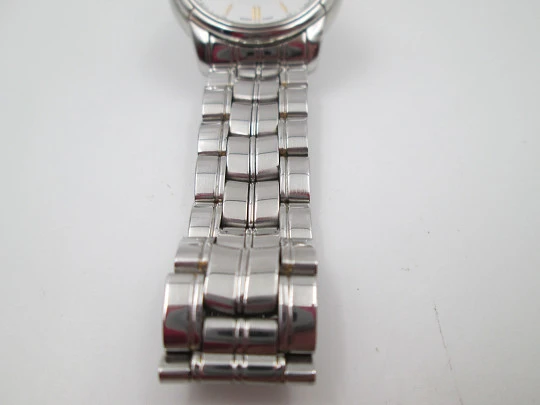 Tissot 1853. Stainless steel. White dial. Automatic. Calendar. Bracelet. 1980's. Swiss