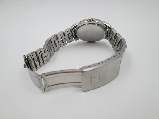 Tissot 1853. Stainless steel. White dial. Automatic. Calendar. Bracelet. 1980's. Swiss