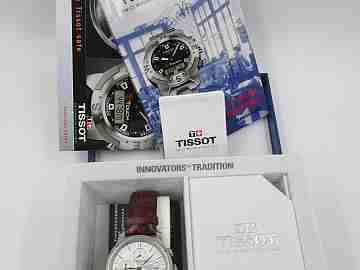 Tissot Le Locle chronograph. Stainless steel. Automatic. Box. 2005. Date & day
