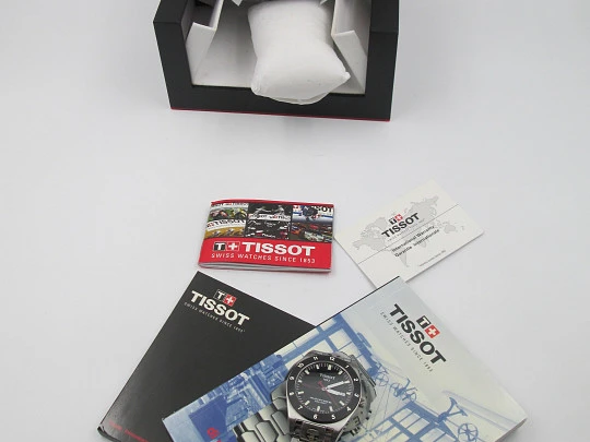 Tissot PRS 516. Automatic. Calendar. Stainless steel. Bracelet. Box. Swiss