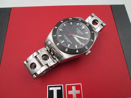 Tissot PRS 516. Automatic. Calendar. Stainless steel. Bracelet. Box. Swiss