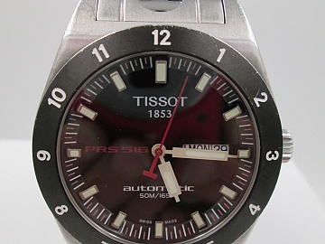 tissot prs 516 automatic calendar stainless steel 25 jewels bracelet