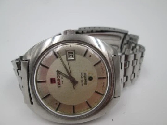 Tissot Seastar. Acero inoxidable. Automático. Brazalete. Fecha. 1970