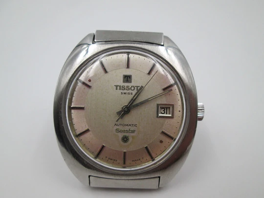 Tissot Seastar. Acero inoxidable. Automático. Brazalete. Fecha. 1970