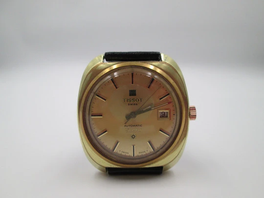 Tissot Seastar. Automatic. 1970's. Calendar. Steel & gold plated. Strap