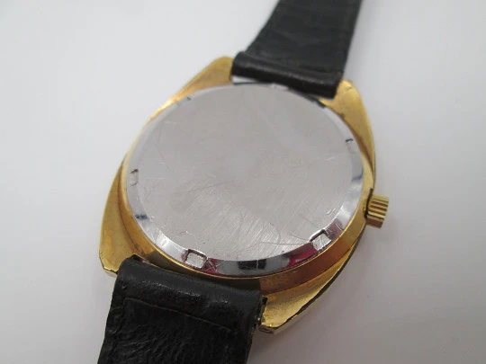 Tissot Seastar. Manual wind. 1960's. Stainless steel & gold plated. Strap