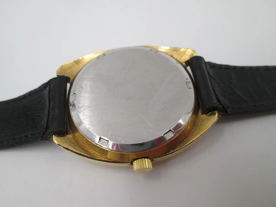 Tissot Seastar. Manual wind. 1960's. Stainless steel & gold plated. Strap