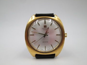 tissot seastar manual wind 1960s steel 