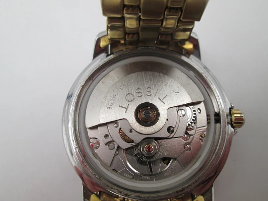 Tissot Seastar. Stainless steel & gold plated. Automatic. Calendar. Bracelet. 1980's. Swiss