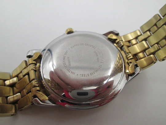 Tissot Seastar. Stainless steel & gold plated. Automatic. Calendar. Bracelet. 1980's. Swiss