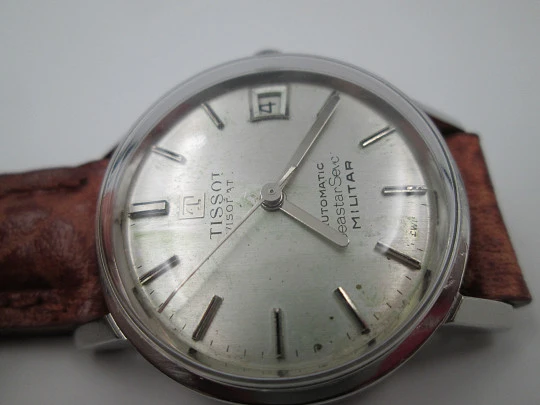 Tissot Visodate Seastar Seven Military. Steel. Automatic. Calendar. 1970's