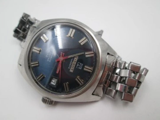 Tissot Visodate Seastar T12. Acero. Automático. Dial azul. Fecha. Armis