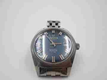 Tissot Visodate Seastar T12. Acero. Automático. Dial azul. Fecha. Armis
