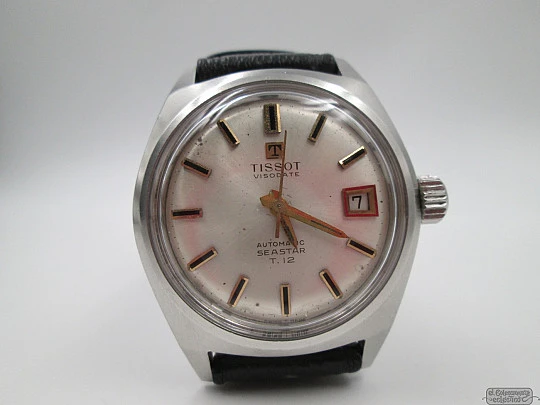 Tissot Visodate Seastar T12. Stainless steel. Automatic. 1960's. Date