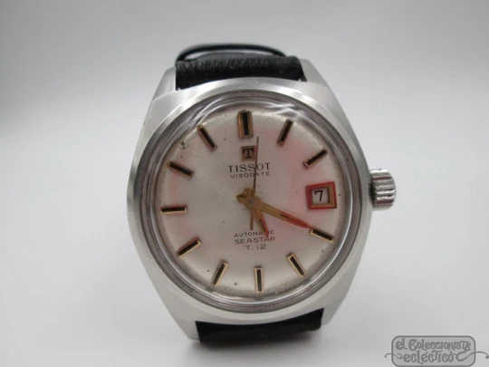 Tissot Visodate Seastar T12. Stainless steel. Automatic. 1960's. Date