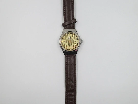 Titus. Steel & gold plated. Manual wind. Woman. Swiss. 1970's