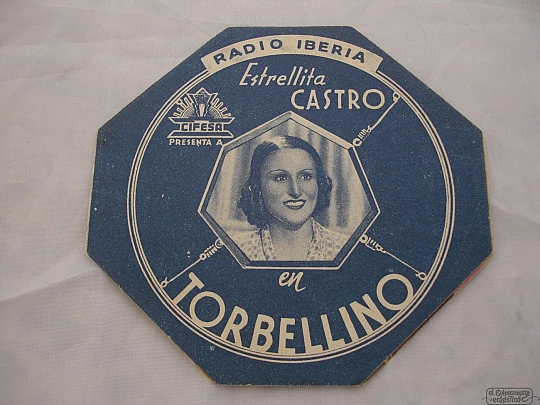 Torbellino. Estrellita Castro. Troquelado. Doble. Años 40. Cifesa