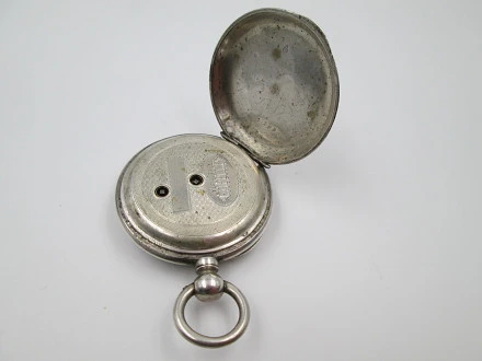 Tourriel Sterling Silver France Key-wind 1890 | El Coleccionista