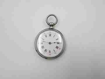 Tourriel. Plata de ley 800. Francia. Llaves. 1890. Fondo decorado