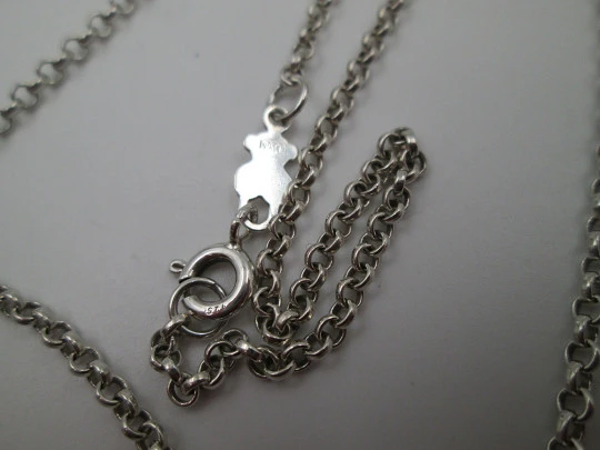 Tous jewelry women's necklace. Sterling silver girl pendant and links chain. Spain. 2015's Tous jewelry women's necklace. Sterling silver girl pendant and links chain. Spain. 2015's