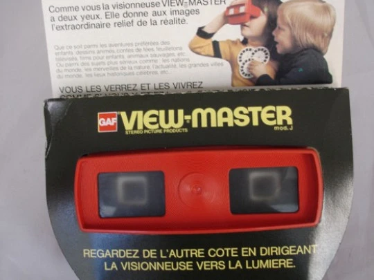 Toy slideshow viewer. Gaf View Master. Belgium. 1970's. Plastic