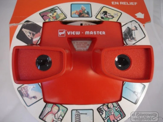 Toy slideshow viewer. Gaf View Master. Belgium. 1970's. Plastic