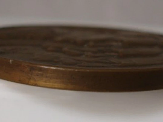 Triple Alliance bronze medal. 1914-15. High relief. German Empire