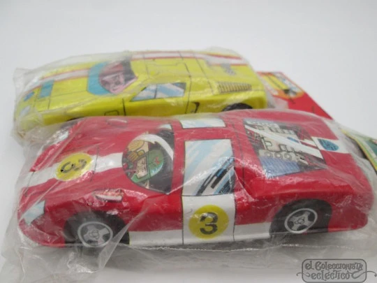 Two Roman friction metal cars. Porsche Carrera & Mercedes. 1970's Two Roman friction metal cars. Porsche Carrera & Mercedes. 1970's