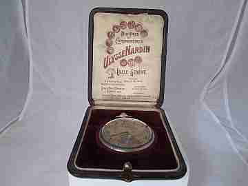 Ulysse Nardin. 900 sterling silver. Stem-wind. Open face. 1920