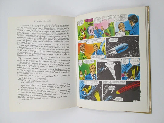 Un viaje a la luna. Colección Historias Color. Julio Verne. Editorial Bruguera. 1972