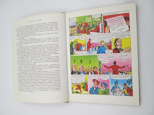 Un viaje a la luna. Colección Historias Color. Julio Verne. Editorial Bruguera. 1972