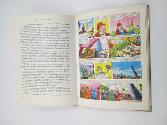 Un viaje a la luna. Colección Historias Color. Julio Verne. Editorial Bruguera. 1972