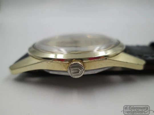 Universal Genève Polerouter Jet. Gold plated and steel. Automatic. Microtor