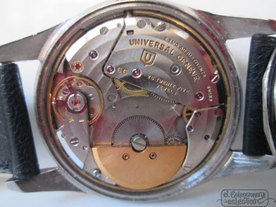 Universal Genève. Golden Shadow. Stainless steel. 1970's. Automatic