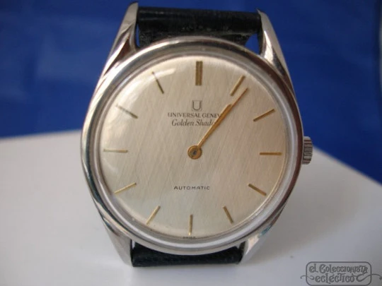 Universal Genève. Golden Shadow. Stainless steel. 1970's. Automatic