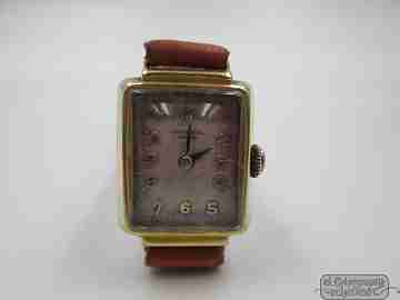 Universal Genève. Steel & gold plated. Manual wind. Woman. Swiss. 1940's