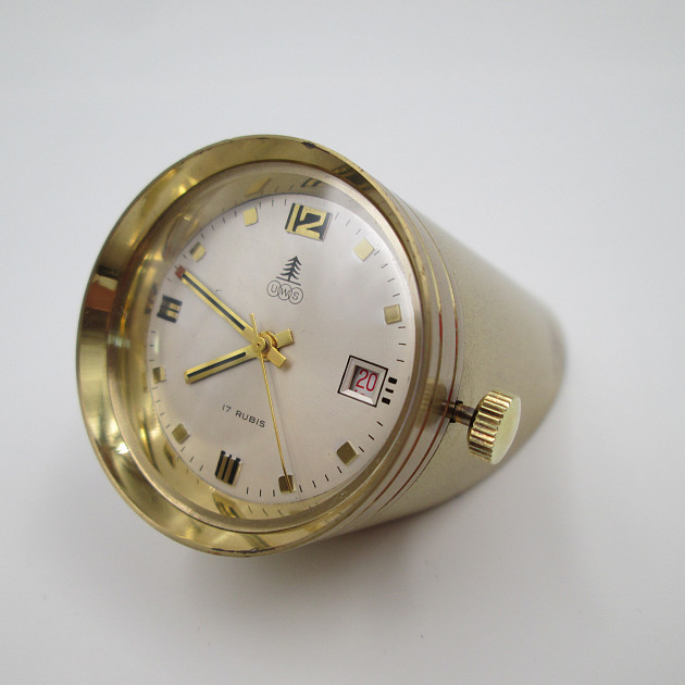 Uws Cylindrical Clock Hand Winding Bronze Date 1970 | El Coleccionista ...