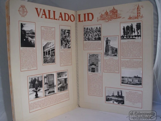 Valladolid album. 130 black stickers 1963. Provincial Savings Bank